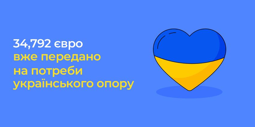 Bankera вже пожертвувала понад 34 792 євро від імені своїх клієнтів на підтримку України
