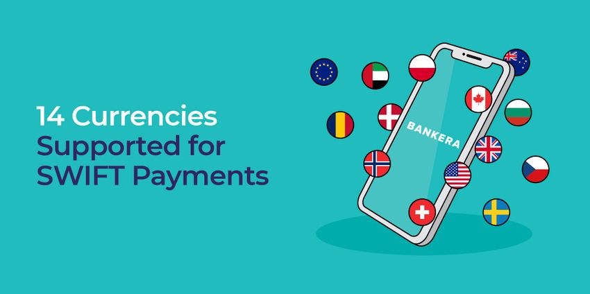International SWIFT payments in 14 currencies