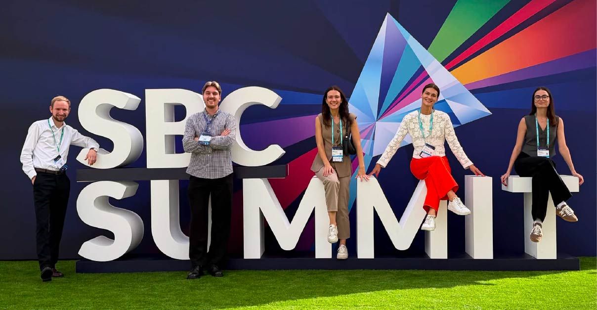Bankera and SpectroCoin team at SBC Summit in Lisbon